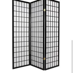 Panel Solid Wood Folding Room Divider
