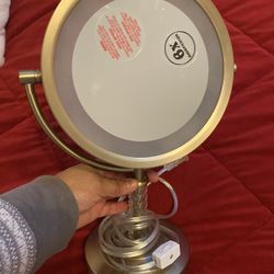 Gold Table Mirror