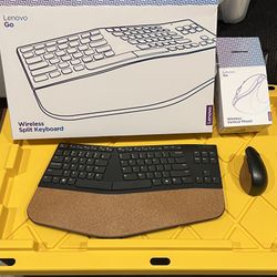 Lenovo GO Ergonomic Keyboard and mouse 