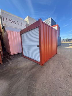 10FT SHIPPING CONTAINER – WIND & WATERTIGHT | HEAVY DUTY STORAGE SHED | CONNEX BOX (ROLL-UP DOOR)