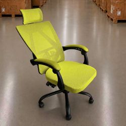 New In Box Green And Black Color Mesh Office Computer Reclinable Chair With Headrest 