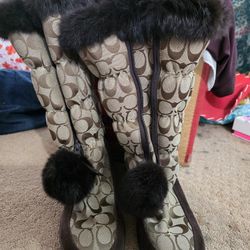 Coach Zip Up Boots