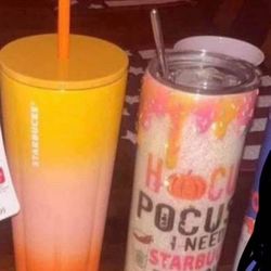 Tumblers And Stainless Steel Straws 