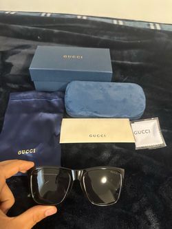 Gucci Square Sunglasses green and red
