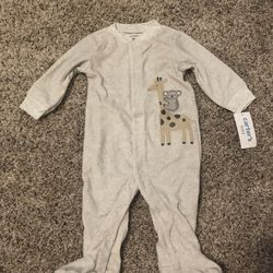 Carter’s Zip-up Fleece Sleep & Plays (NEW w/ Tag)