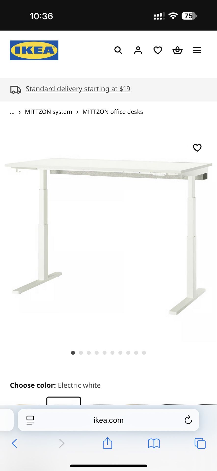 New IKEA Electric Height Adjustable Desk β $300 (San Jose, CA)