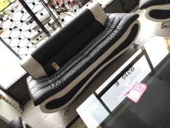 bellavia bonded leather sofa love chair