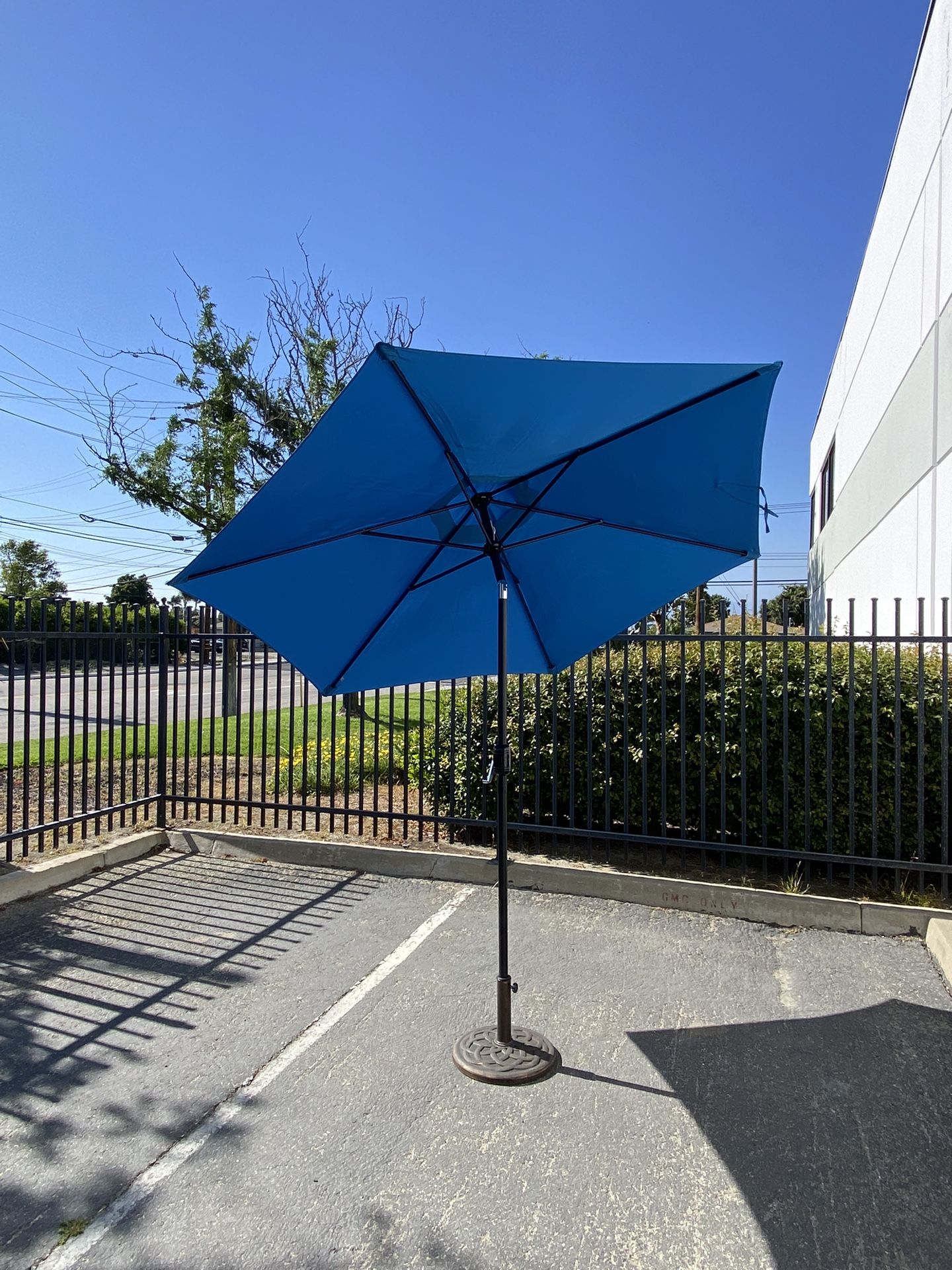 New, Patio Umbrella, 9 FT Tilt Crank Outdoor Market Umbrella, Multiple Colors Available, Base Not Included