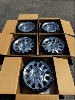 (5) New Method MR315 5x5 17” Wheels Machined Gloss Black Rings For Jeep Wrangler Gladiator 5x5