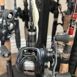 Daiwa Tatula 2 piece 6’6 Light action, and Ardent 8:1:1 Reel