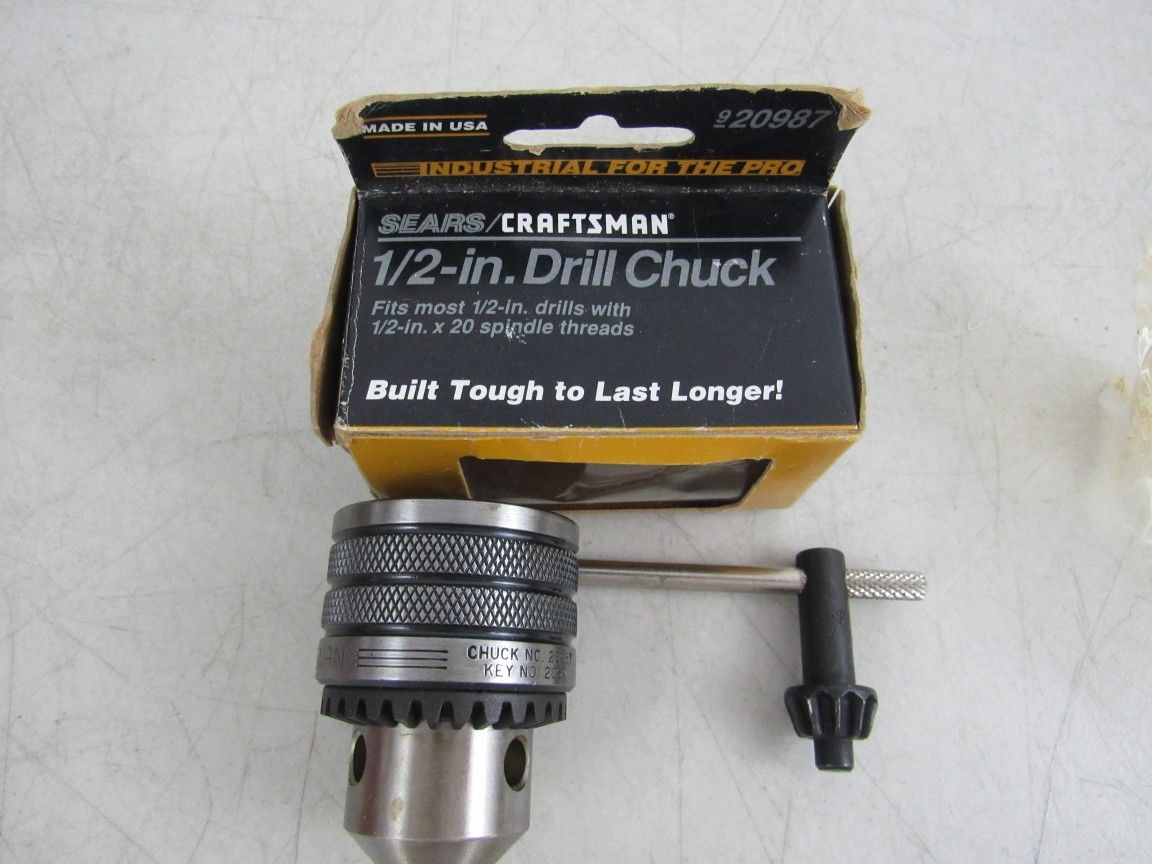 Sears Craftsman 1/2" Drill Chuck Threaded Heavy Duty 20987 Made in USA


