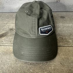 Simms Fishing Hat Single Haul Baseball Hat Cap Adjustable Green