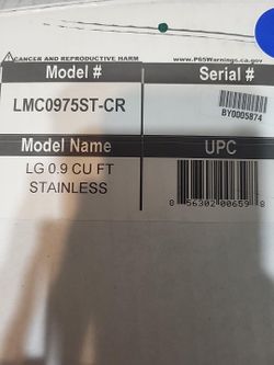 LG NeoChef stainless steel microwave