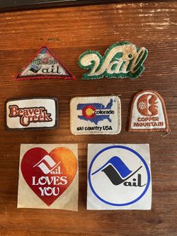 Vintage Colorado Ski Resort Patches Stickers
