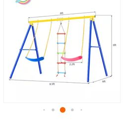 Swing Sets Brand New Kids Outdoor Swing Set Playground Set Brand New Inside The Box