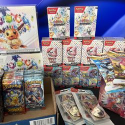 Pokémon S&V and SW&SH ETBs, Bundles, and Packs