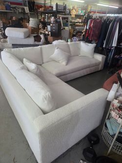 White sectional