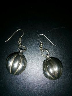 Sterling silver dangle earrings