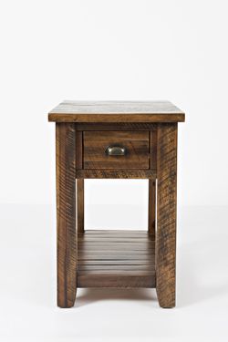 Artisan's Craft Dakota Oak Chairside Table