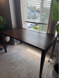 54” Office Desk by Article - Chesnut and Solid Wood