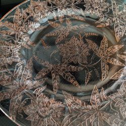 Vintage Depression Glass Plate