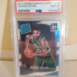 2017 Panini Donruss Optic Jayson Tatum Rated Rookie PSA 10 