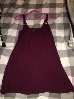 Maroon swing dress
