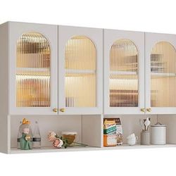 Assembled NewWhite Bathroom Cabinet Wall Cabinet Wall Cupboard Shelves Medicine Cabinet