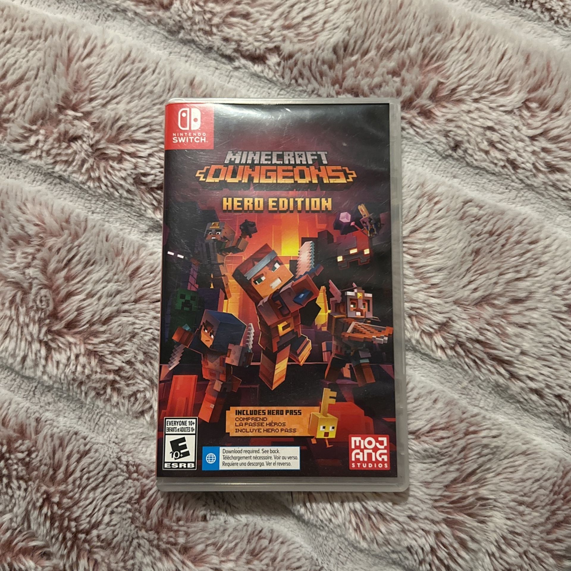 nintendo switch minecraft dungeons hero edition