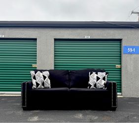 Large Black Couch