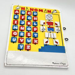 Melissa & Doug Flip-to-Win Hangman Travel Game (Wooden Word Game)