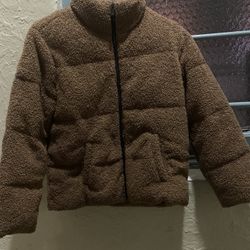 Sherpa Jacket Brown And White