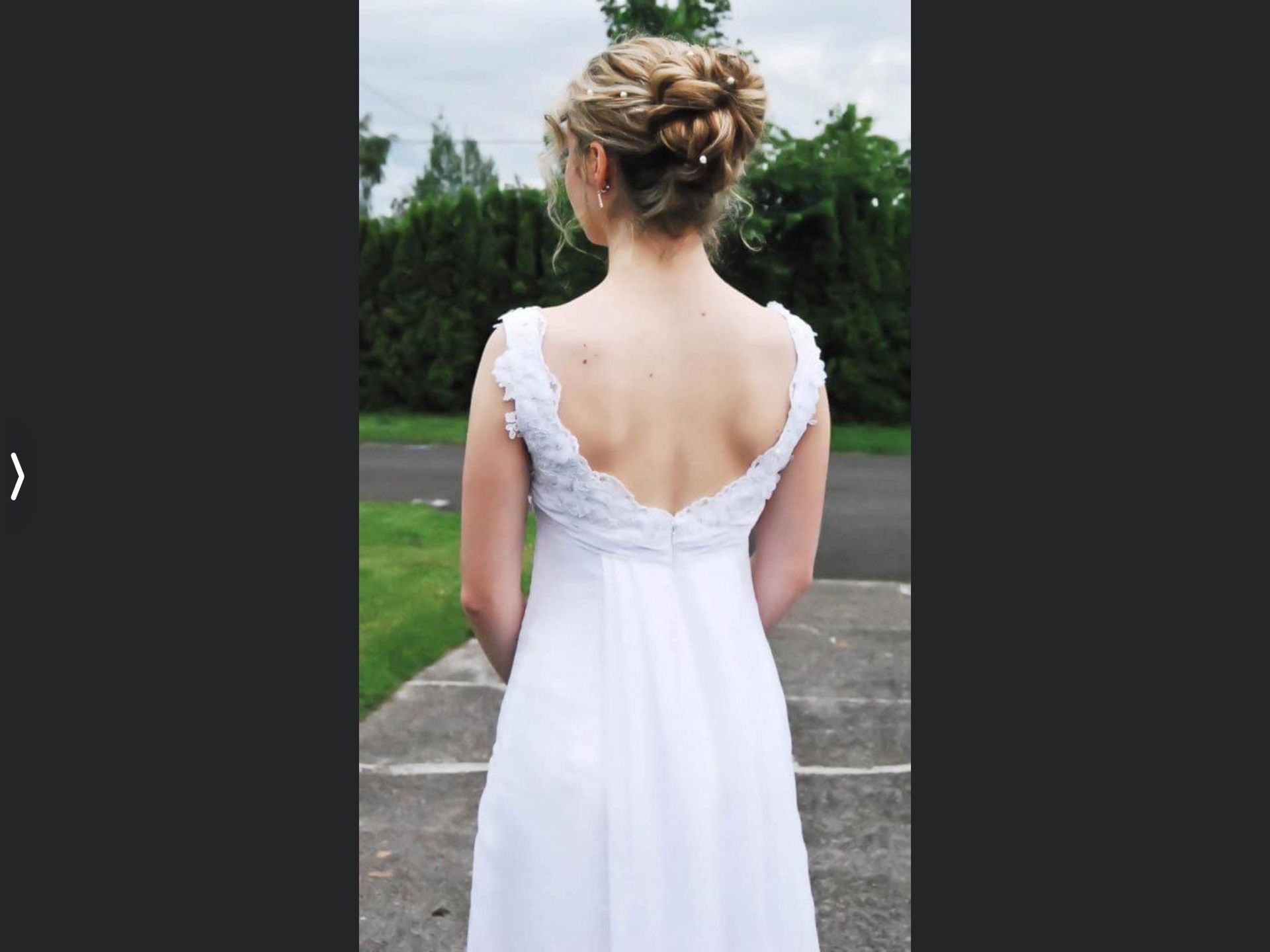 Dress White Formal Maxi/Wedding Dress Size Small