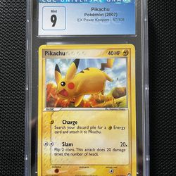 CGC 9 Pikachu From 2007 Ex Power Keepers Set