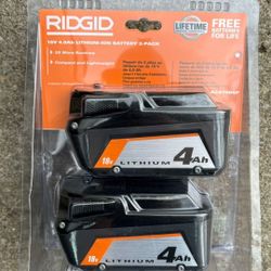 Ridgid Batterys 