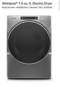 BRAND NEW SEALED Whirlpool 5 cu. ft. Front Load Washer Model