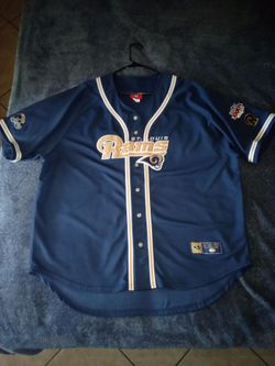 Throwback NFL St Louis Rams baseball style jersey 2XL