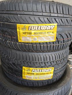 2-new tire 285 30 20 full way mount y balance (firm price)