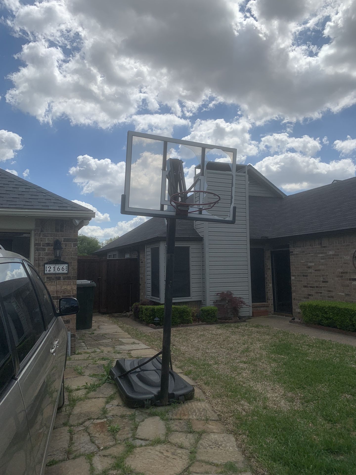 Basketball Hoop In Poor Condition 