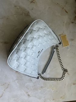 Michael Kors Leather Pouchette With Chain NWT