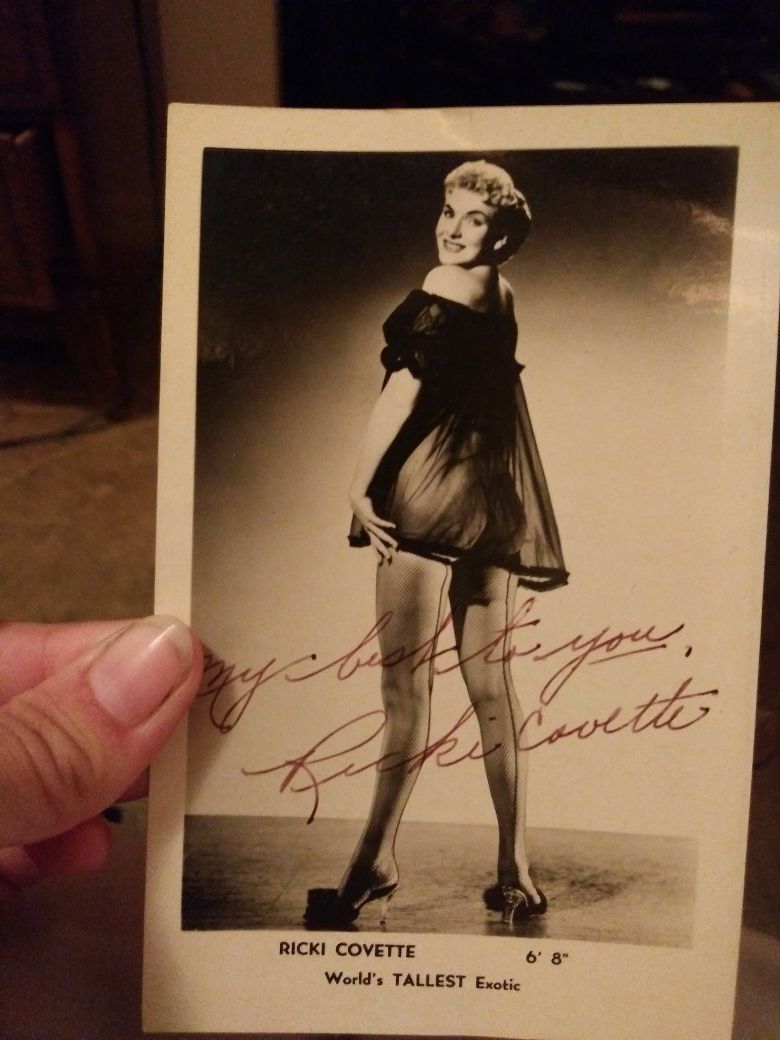 Historical Ricki Covette original autographed photo