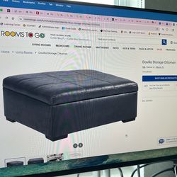 Storage Ottoman (blue)  from Rooms to Go  $120 OBO