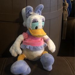 Disney Store Daisy Duck 13 inch Plush Pink Purple Top 