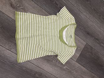 Green and White Striped T-Shirt
