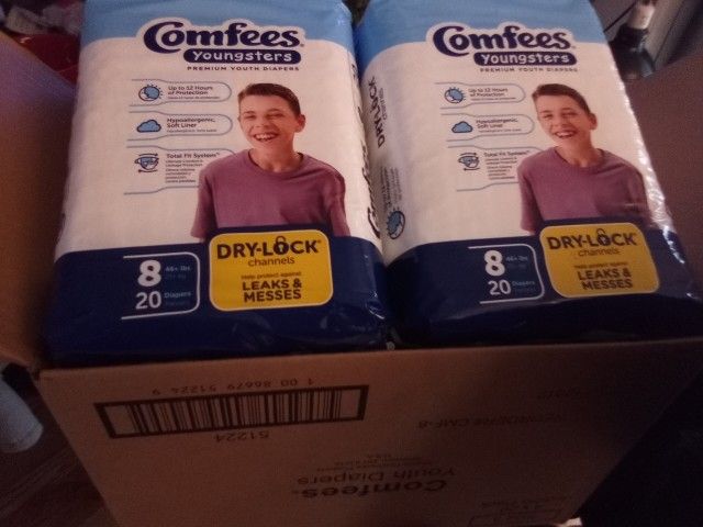 Comfees Size 8 Diapers