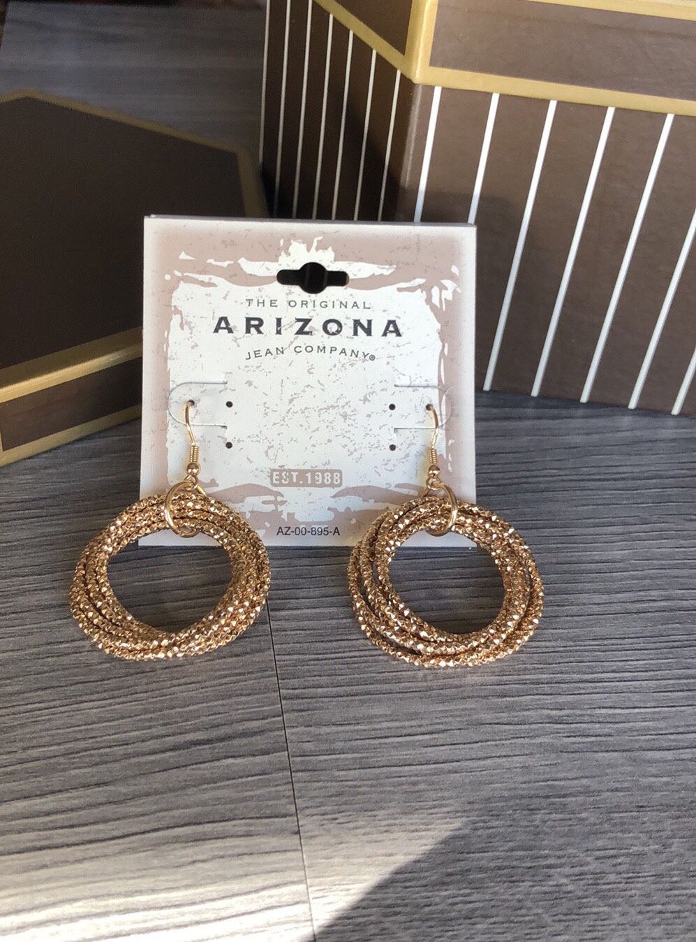 Cute Gold Tone Earrings