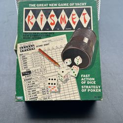 Vintage 1964 Kismet Game Of Yacht Dice Game (kinda like Yahtzee)