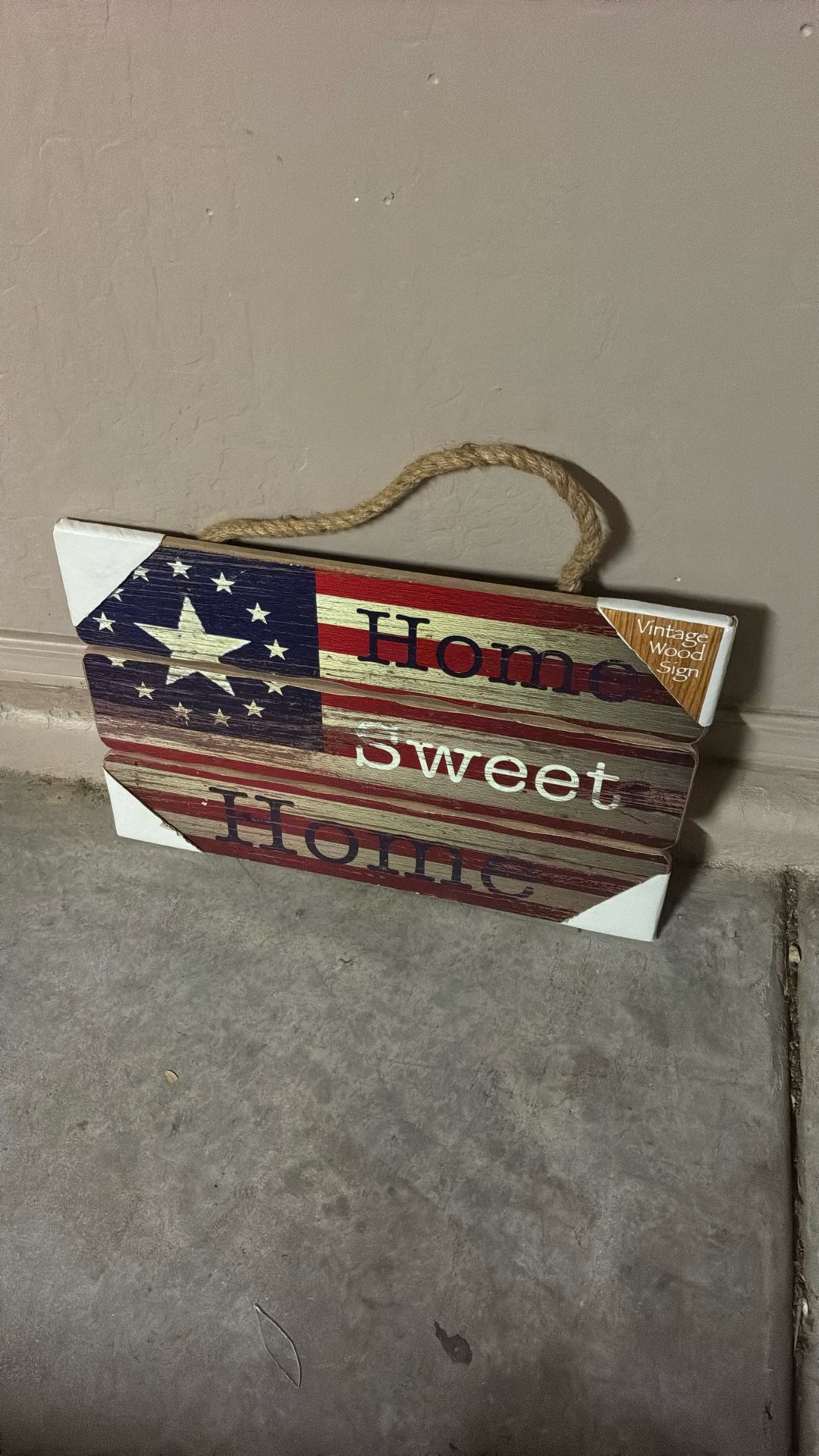 American Flag Home Sign