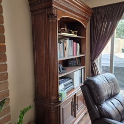 OBO Wooden Book Shelf Computer Desk with storage