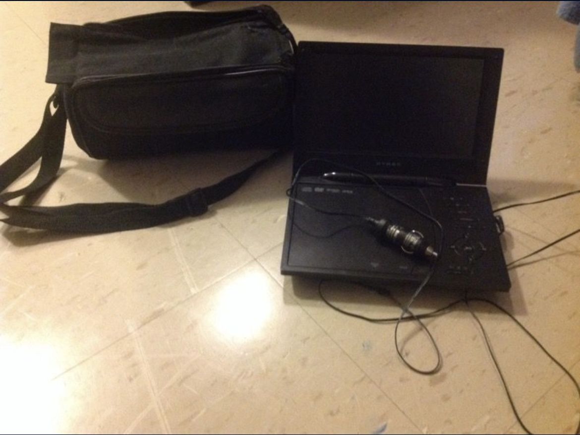 Portable DVD Player With Back Pack And Tv Holder